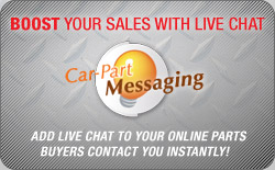 CAR-PART MESSAGING: Boost your Sales with Live Chat - Send Messages in real-time to buyers and sellers over the Internet!