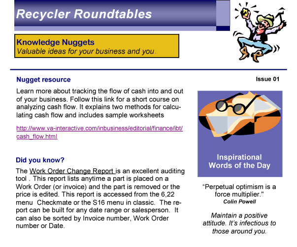 Knowledge Nuggets Issue 1